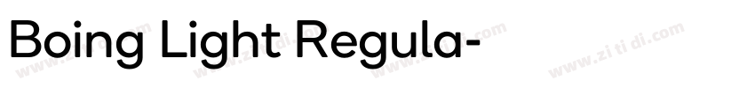 Boing Light Regula字体转换